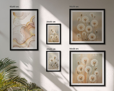 Polyptic înrămat Motive florale de natură delicată
