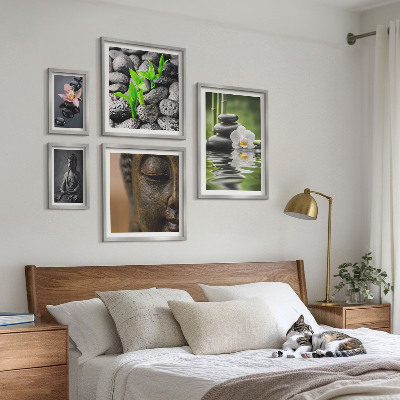 Decorațiune de perete set tablouri Atmosferă zen relaxantă