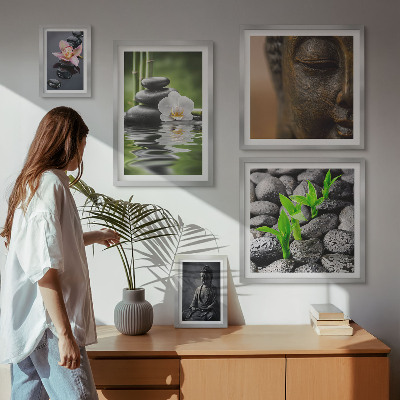 Decorațiune de perete set tablouri Atmosferă zen relaxantă
