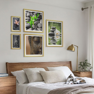 Decorațiune de perete set tablouri Atmosferă zen relaxantă