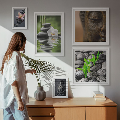 Decorațiune de perete set tablouri Atmosferă zen relaxantă