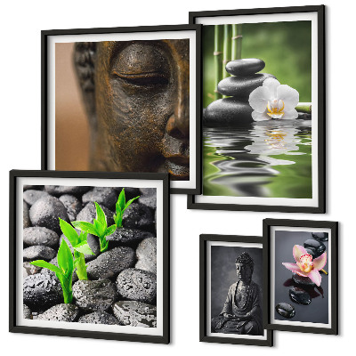 Decorațiune de perete set tablouri Atmosferă zen relaxantă