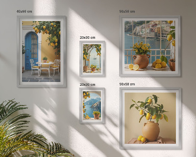 Polyptic înrămat Inspirații de soare cu lămâie