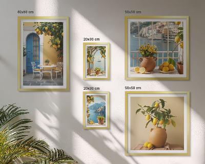 Polyptic înrămat Inspirații de soare cu lămâie