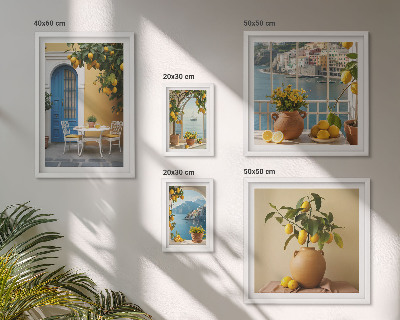 Polyptic înrămat Inspirații de soare cu lămâie