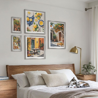 Decorațiune de perete set tablouri Citrice în grădini