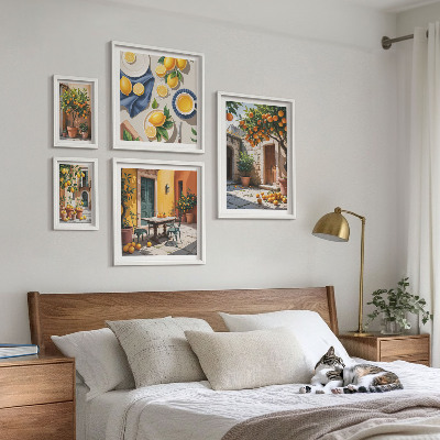 Decorațiune de perete set tablouri Citrice în grădini