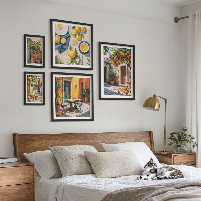 Decorațiune de perete set tablouri Citrice în grădini