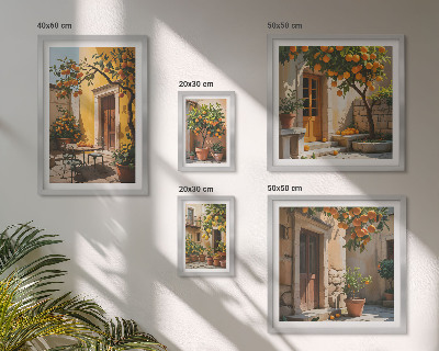 Decorațiune de perete set tablouri Citrice în grădini