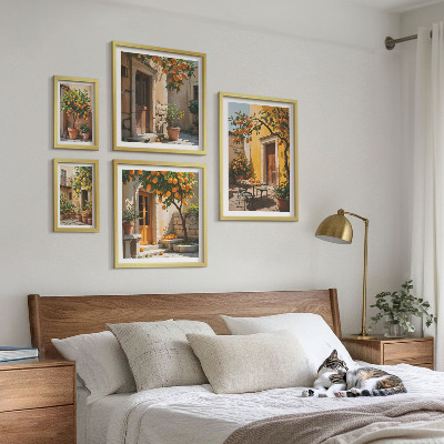 Decorațiune de perete set tablouri Citrice în grădini