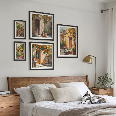 Decorațiune de perete set tablouri Citrice în grădini