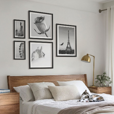 Decorațiune de perete set tablouri Imagini elegante alb-negru