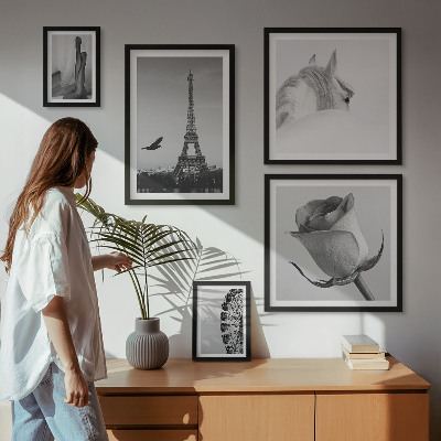 Decorațiune de perete set tablouri Imagini elegante alb-negru