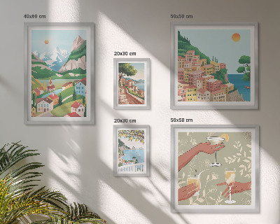 Decorațiune de perete set tablouri Peisaje fermecătoare pentru relaxare