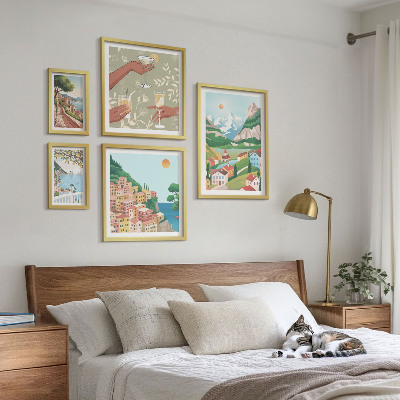 Decorațiune de perete set tablouri Peisaje fermecătoare pentru relaxare