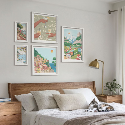 Decorațiune de perete set tablouri Peisaje fermecătoare pentru relaxare