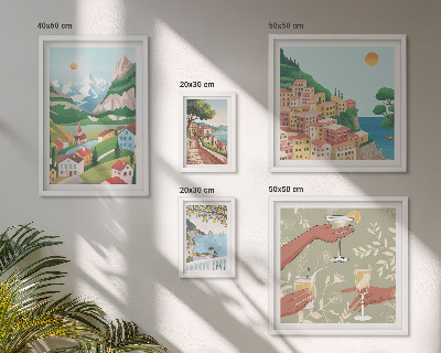 Decorațiune de perete set tablouri Peisaje fermecătoare pentru relaxare
