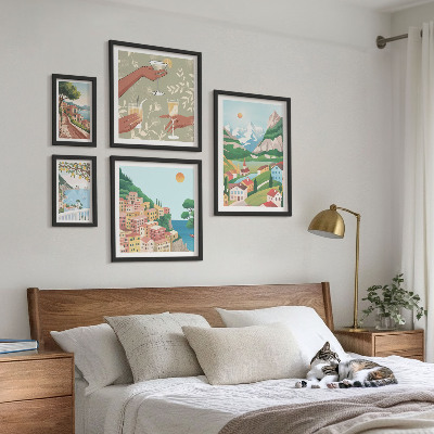 Decorațiune de perete set tablouri Peisaje fermecătoare pentru relaxare