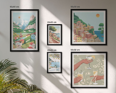 Decorațiune de perete set tablouri Peisaje fermecătoare pentru relaxare