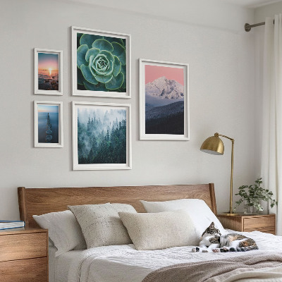 Decorațiune de perete set tablouri Peisaje munți mare boho