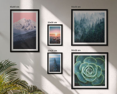 Decorațiune de perete set tablouri Peisaje munți mare boho