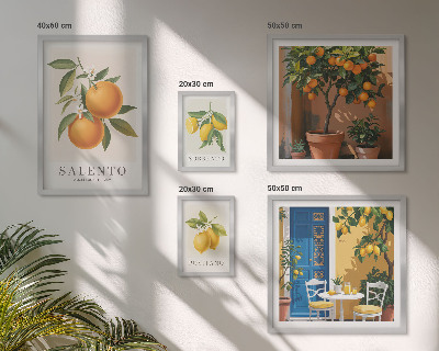 Decorațiune de perete set tablouri Stil rustic italian fructat