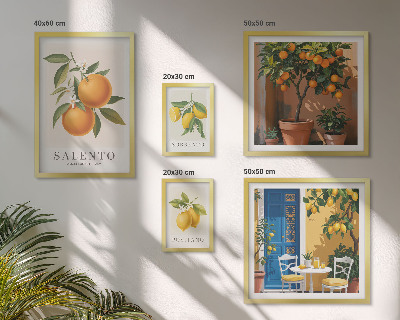Decorațiune de perete set tablouri Stil rustic italian fructat