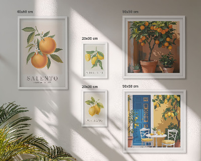 Decorațiune de perete set tablouri Stil rustic italian fructat
