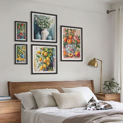 Polyptic înrămat Compoziții florale fructate