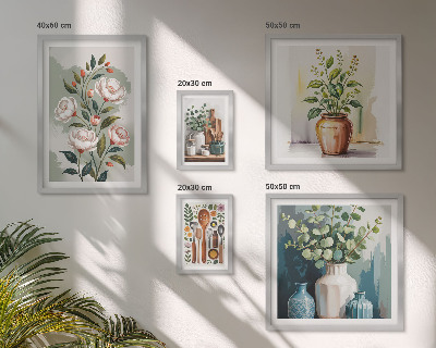 Decorațiune de perete set tablouri Decorațiuni elegante de bucătărie cu plante