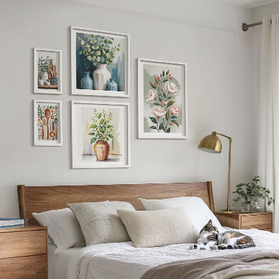 Decorațiune de perete set tablouri Decorațiuni elegante de bucătărie cu plante