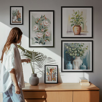 Decorațiune de perete set tablouri Decorațiuni elegante de bucătărie cu plante