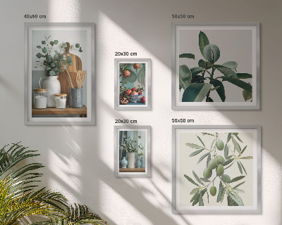 Decorațiune de perete set tablouri Plante scandinave naturale