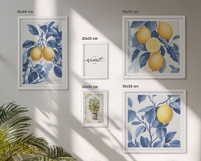 Decorațiune de perete set tablouri Accente rustice de lămâie
