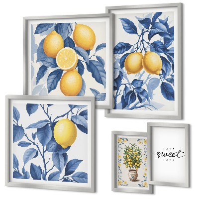 Decorațiune de perete set tablouri Accente rustice de lămâie
