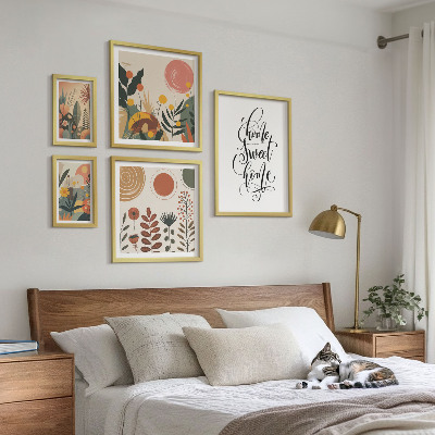 Polyptic înrămat Decorațiuni elegante din plante