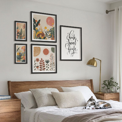 Polyptic înrămat Decorațiuni elegante din plante