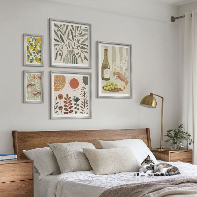 Polyptic înrămat Decorațiuni elegante pentru vin