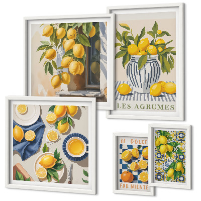 Decorațiune de perete set tablouri Decorațiuni provensale cu citrice