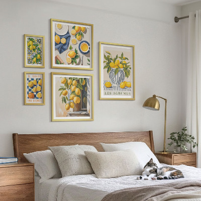 Decorațiune de perete set tablouri Decorațiuni provensale cu citrice