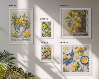 Decorațiune de perete set tablouri Decorațiuni provensale cu citrice