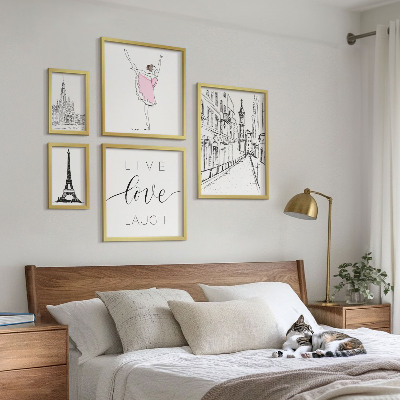 Decorațiune de perete set tablouri Inspirații pariziene elegante