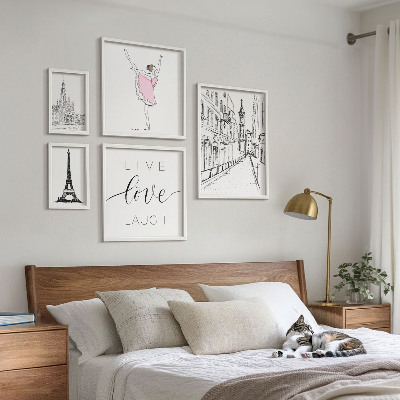 Decorațiune de perete set tablouri Inspirații pariziene elegante