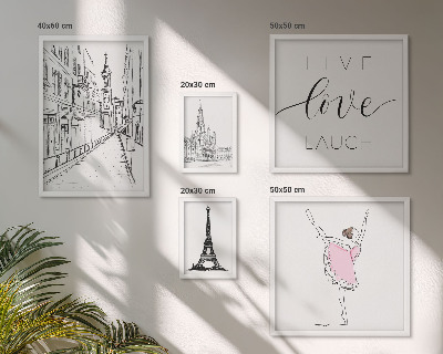Decorațiune de perete set tablouri Inspirații pariziene elegante