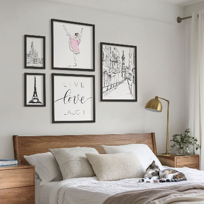 Decorațiune de perete set tablouri Inspirații pariziene elegante