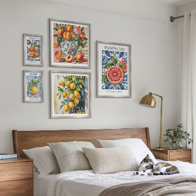 Decorațiune de perete set tablouri Citrice vintage însorite