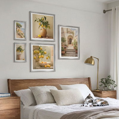 Polyptic înrămat Decorațiuni elegante cu citrice