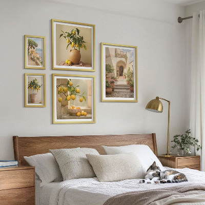 Polyptic înrămat Decorațiuni elegante cu citrice