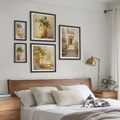 Polyptic înrămat Decorațiuni elegante cu citrice
