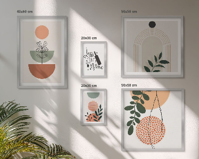 Decorațiune de perete set tablouri Decorațiuni elegante din plante